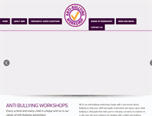 Tablet Screenshot of antibullyingworkshop.co.uk